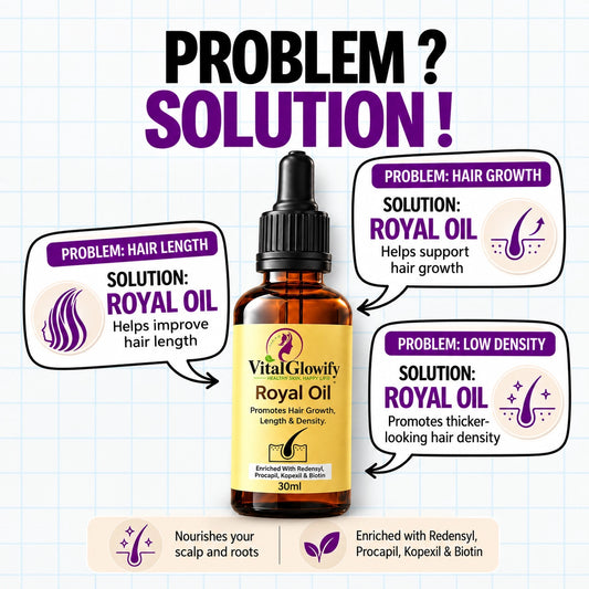 Royal Hair Regrowth Oil for Long, Thick & Healthy Hair