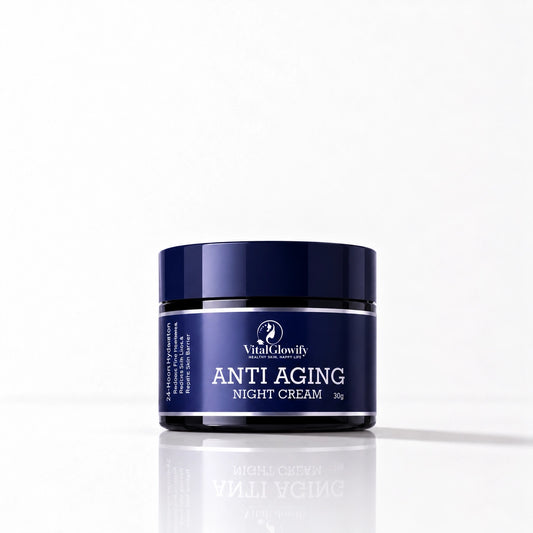 Retinol Night Cream – For Anti-Aging, Wrinkles and Smooth-Looking Skin