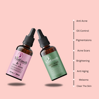 Acne Fighting Combo Pack for Acne, Pimples, Dark Spots, Oil Control and Clear Skin