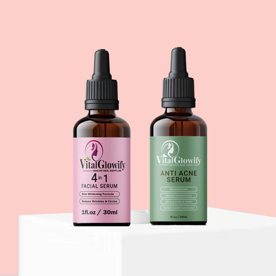 Acne Fighting Combo Pack for Acne, Pimples, Dark Spots, Oil Control and Clear Skin