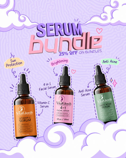 Complete Skin Care Bundle Pack – For Bright, Clear &amp; Radiant-Looking Skin